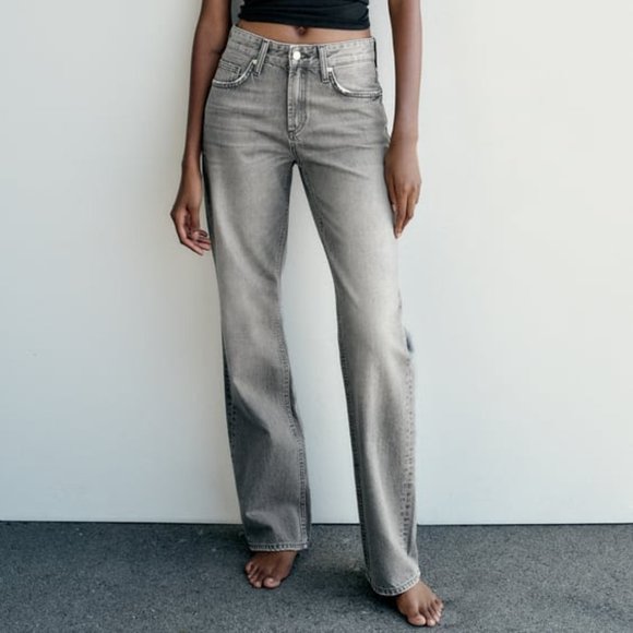 Zara Jeans Nwot Zara Full Length Trf Midrise Wide Leg Jeans Poshmark